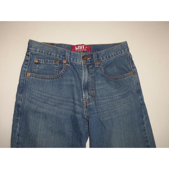 Levis 514 Blue Jeans 18 Regular Slim Straight Red Tag Stretch -0316F60 - Picture 2 of 3